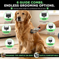 Furvana Set of 15 Dog Clippers for Grooming, Professional Dog Grooming Kit with 10W High-Torque Motor, Stainless Steel B