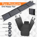 Dog Ramp for Car & Back Seat Cover Bundle