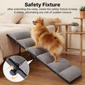 Veehoo Foldable Dog Ramp for Bed Couch Large Dogs, Adjustable 12-20'' High