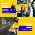 Paiaite Dog Raincoat: Hooded Slicker Poncho, Durable Waterproof Jacket with Reflective Stripes for Safety, Convenient Le