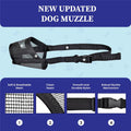 Evollax Dog Muzzle for Large Dogs - Air Mesh Muzzle for Large Sized Dog | Adjustable No Bark Dogs Muzzles for Scavenging