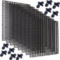 Hoypeyfiy 8 Pieces Fish Tank Divider with Sucker Clips 30x30cm/11.8x11.8“ Aquarium Filter Bottom Divider Partition Separ