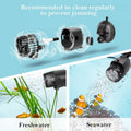 AQQA Aquarium Wave Maker for 80-285 Gallon, Fish Tank Powerhead Pump, 15W