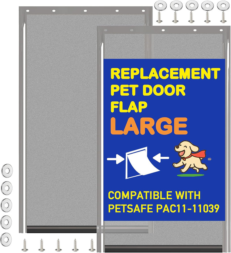 2PC Replacement Flap PAC11-11039 with Screws & Washers for PetSafe Dog Door
