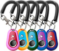 HoAoOo Pet Training Clicker with Wrist Strap - Dog Training Clickers (5PCS)
