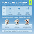 Hemp Calming Chews for Dogs Anxiety - Dog Calming Treats with Melatonin, Valerian Root, Chamomile Extract & Vitamin B Complex - Canine Chews for Vet Visits, Grooming, Travel, Thunderstorms, Fireworks