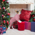 Dog Sweater Turtleneck Knitted Pet Clothes Solid Color Puppy Sweater Warm Dog Sweaters for Small Medium Dogs(Pink&S/M)