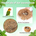 Bird Nesting Material, 100% Natural Coconut Fiber Bedding, 3.7oz, Safe & Soft Loose Nesting Substrate for Canaries, Parakeets, Cockatiels, Finch | for Nest Boxe