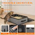 Aokeyee Portable Travel Litter Box for Cats, Collapsible Cat Litter Pan