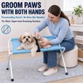 Dog Grooming Hammock with Stand, Pet Sling for Cats and Small Dogs
