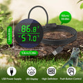QZQ Reptile Thermometer and Humidity Gauge, Digital Display, Blue