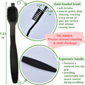 Turtle Shell Cleaning Suction Brush Tank, Turtle Scratcher for Tank Shell Cleaner with Suction Cup and Handheld Back Scr