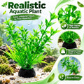 16-Piece Artificial Aquarium Plants Set – Vibrant, Realistic Fish Tank Decorations for Aquariums, Reptile Terrariums, an