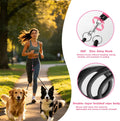 ZOOFLEM Double Dog Leash, Hands-Free Dual Dog Leash, 360° Rotating Tangle-Free Adjustable, Soft Handle, Adjustable Crossbody Waist Strap, Suitable for Small, Medium, and Large Dogs