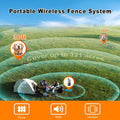 Wireless Dog Fence System, Training Dog Collar with Remote Control, 2-in-1 Electric Dog Fence Supports 180 Days of Stand