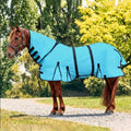 Horse Fly Sheet with Attached Neck Cover & Tail Flap | UV Protection Mesh Horse Blanket, Full Body Bug & Sun Shield, Buc