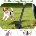 32" Pooper Scooper for Dogs, Foldable Long Handle with Waste Bags