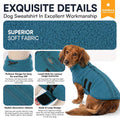 Queenmore Small Dog Sweater,Soft Fleece Dog Vest Dog Jacket with Leash Hole