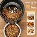 NEWBULIG Automatic Cat Feeder 2.4G WiFi Timed 4L Small Dog Food Dispenser