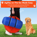 CuisinSmart Dog Agile Course Backyard Set, Dog Obstacle Course Backyard with 2-Set Agility Hurdle,Jump Ring, Tunnel, Pau