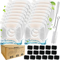 34 Pcs Cat Water Fountain Filters Replacement Compatible with VEKEN 95oz/2.8L Cat Water Fountain Filters Automatic Dog W
