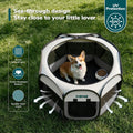 Pet Puppy Dog Cat Playpen, Large Dog Tent Crates Cage Indoor/Outdoor, Portable Playpen for Small Animal, Foldable Pop Up
