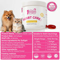 Heart Supplement for Dogs & Cats, Vet-Formulated, 100 Softgels