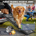 Dog Ramp for Car 63" Long & 17" Wide Portable Ramps for Large Dogs Non Slip Rug Surface Extra Wide Steps for SUV Camper 