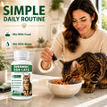 Cat Dewormer Liquid for Cats & Kittens, Broad Spectrum Dewormer for Tapeworms, Roundworms & Hookworms, Supports Digestiv