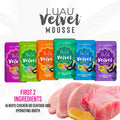 Tiki Cat Luau Velvet Mousse Wet Cat Food, Variety Pack, 2.8oz Pouch, 12ct