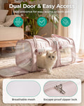 BAGSMART Double Cat Carrier for 2 Cats, Large Soft Pet Carriers for Travel