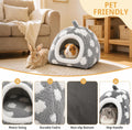 Rabbit Hideout Guinea Pig Hideout Bed Bunny Bed for Rabbit Guinea Pig Hiding Hut Small Animals Washable Winter Sleeping 