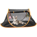 Portable Cat Mesh Tent Pet Cage,Pop Up Crate,Foldable Kennel,Indoor,Outdoor,Comfy Puppy House-Washable Fabric for Small Animals with 2 Cat Toys, Carry Bag & 2 Stakes