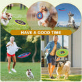 Dog Flying Disc, 9" Dog Flyer Toys for Medium/Large Dogs, Durable Nylon Fetch Toy for Easy Catch, Floats in Water & Safe