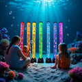 Lightahead Extra Large 4FT LED Sensory Bubble Fake Fish Tube Aquarium Lamp