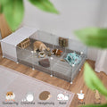 Guinea Pig Cages with Corrugated Liner 10ft CNC Small Animal Playpen Indoor Bunny Rabbit Cage Large Critter Habitat Hedg