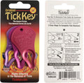 Love Bundle - The Original Tick Key - Tick Detaching Device - Portable, Safe and Highly Effective Tick Detaching Tool (Magenta + Raspberry + Pink)