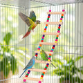Bird Cage Ladder 17.7 x 3.93 in Climbing & Swing Toys Parakeets Cage Accessories Wooden Bird Playground Hanging Ladder f
