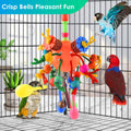 KATUMO Bird Toys, Parrot Toys Parakeet Foraging Shredder Hanging Toys Bird Ball Treats for Conure Mini Macaw Cockatiel L