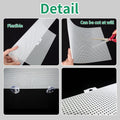 2 Pack Fish Tank Divider, Plastic Grid Cuttable Grid Plate Fish Separator with 12 Suction Cups DIY Designed Clear Easy t