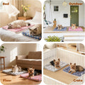 Mora Pets Dog Bed Crate Pad Ultra Soft Pet Bed with Cute Star Print Washable Crate Mat for Large Medium Small Dogs Reversible Fleece Dog Crate Kennel Mat Cat Bed Liner 21 x 12 inch Pink