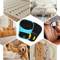 Pet Hair Removal Gloves, Blue and Black Colors, Static Hair Removal, Adjustable Strap, Reusable for Clothing, Sofa, Car 