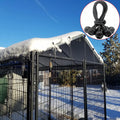 Dog Kennel Shade Cover 90% Sunblock Shading Cloth Net Mesh Tarp 10x10 ft for Outdoor Large Pet Crate with 12 Ball Bungee