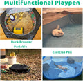 Amakunft Small Animal Pop-Up Playpen with Mesh Cover, 47'' x 23.6'' x 15'' Chicken Brooder Box, Play Pen Indoor Outdoor 