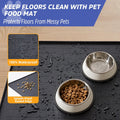 Large Dog Mats for Food and Water, 40"x30" Waterproof Pet Food Mats for Floor Nonslip Silicone Bowl Mats with Raised Edg