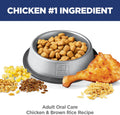 Hill's Science Diet Adult Oral Care Dry Cat Food, Chicken, 7 lb. Bag