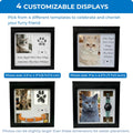 OtterPets Cat Urn for Ashes, 4 Customizable Displays with Paw Print Ink Kit, 6.5x6.5x4.0, Flannel Bag, Pet Urns for Cats Ashes, Pet Urn for Cat Ashes, Pet Ashes Keepsake