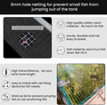 DIY Aquarium Hood 8pcs Aquarium Fish Tank Hood Screen Cover net Clip Holder and 2.15 Feet X 1.73 Feet Aquarium lid top n