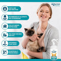 YourHealthyHome Cat Dander Remover Aloe Vera Free- Pet Dander Allergy Reducer Relief Dry Skin Spray for Cats and Humans| Cruelty-Free & Made in USA (1 Pack)