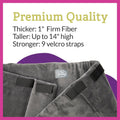 Pet Dreams Dog Crate Bumper - Patented Comfy Liner & Dog Tail Protector for Inside Crate, Fits iCrate Cages 18, 24, 30, 